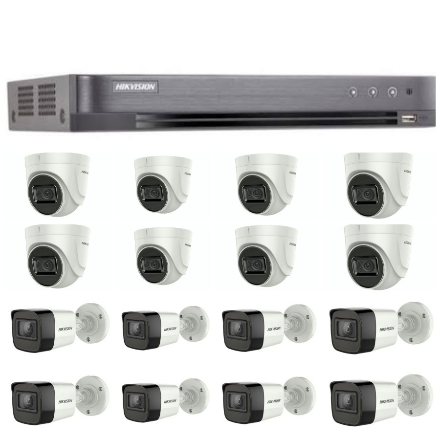 PAKET KAMERA CCTV HIKVISION 16CH 2MP HDTVI FULL HD